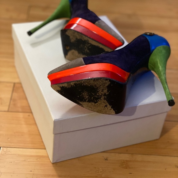 Versace Color Block Pumps - Picture 6 of 7